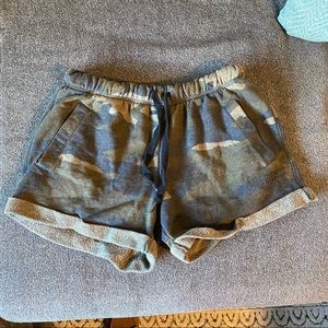 VS PINK Camo Fleece Shorts